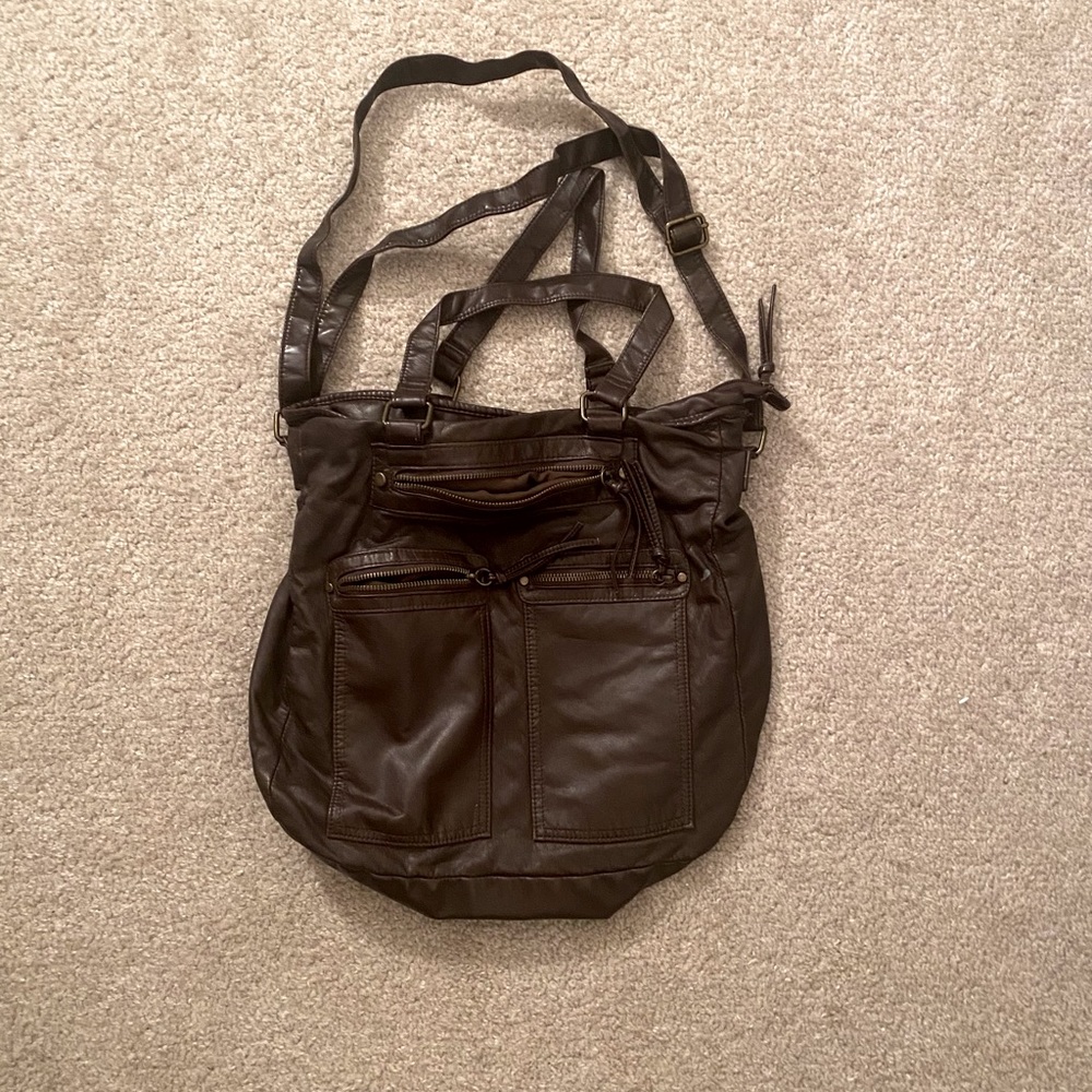 Mossimo Brown Faux Leather Bag